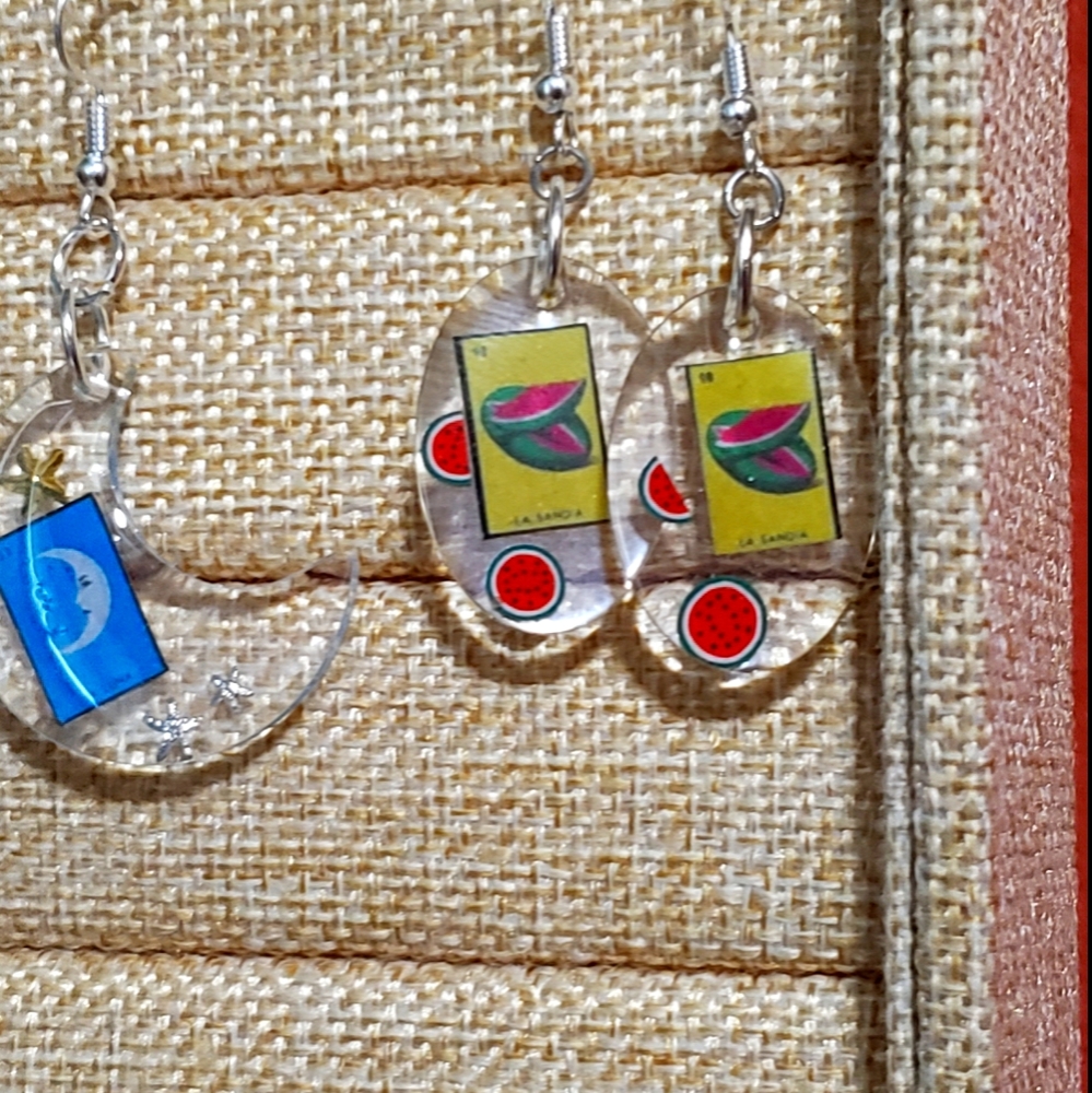 Loteria, la sandia earings